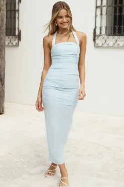 Vacation Dresses|Date Night Dresses>Hello Molly Serenades Maxi Dress Blue