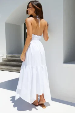 Vacation Dresses|Brunch Dresses>Hello Molly Serendipity Maxi Dress White