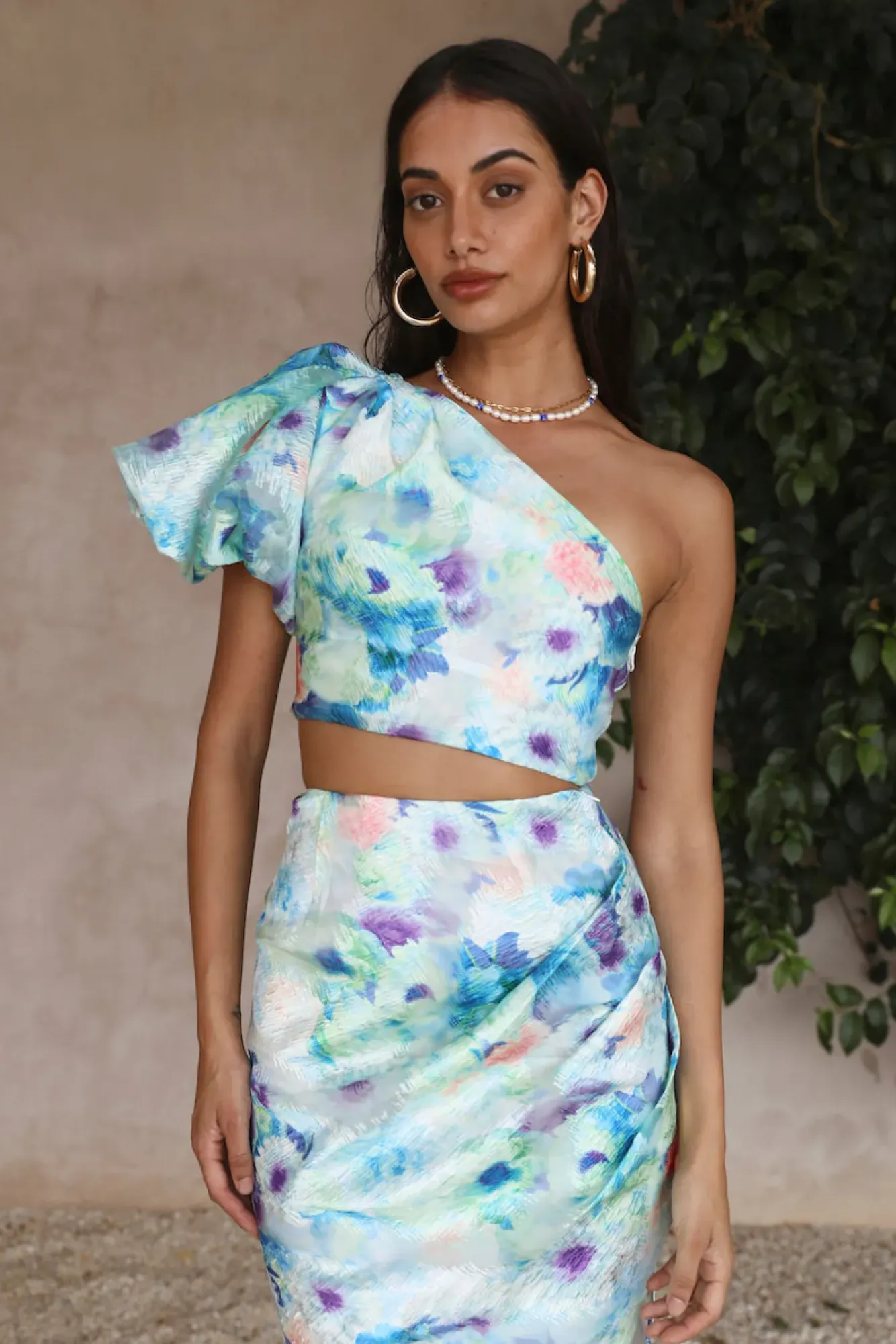 Cropped>Hello Molly Serenity Crop Top Blue