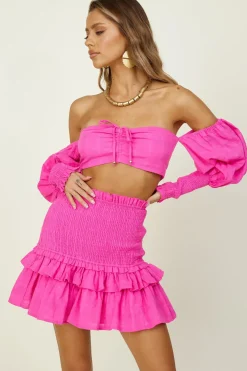 Cropped>Seven Wonders SEVEN WONDER Luciana Crop Top Fuchsia