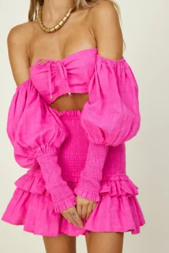 Cropped>Seven Wonders SEVEN WONDER Luciana Crop Top Fuchsia