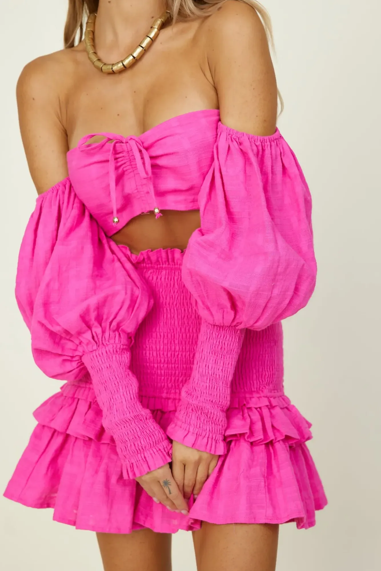 Cropped>Seven Wonders SEVEN WONDER Luciana Crop Top Fuchsia