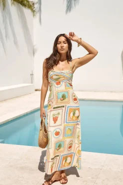 Vacation Dresses|Spring Break Dresses>Seven Wonders Agata Midi Dress Agata Print