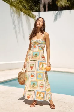 Vacation Dresses|Spring Break Dresses>Seven Wonders Agata Midi Dress Agata Print