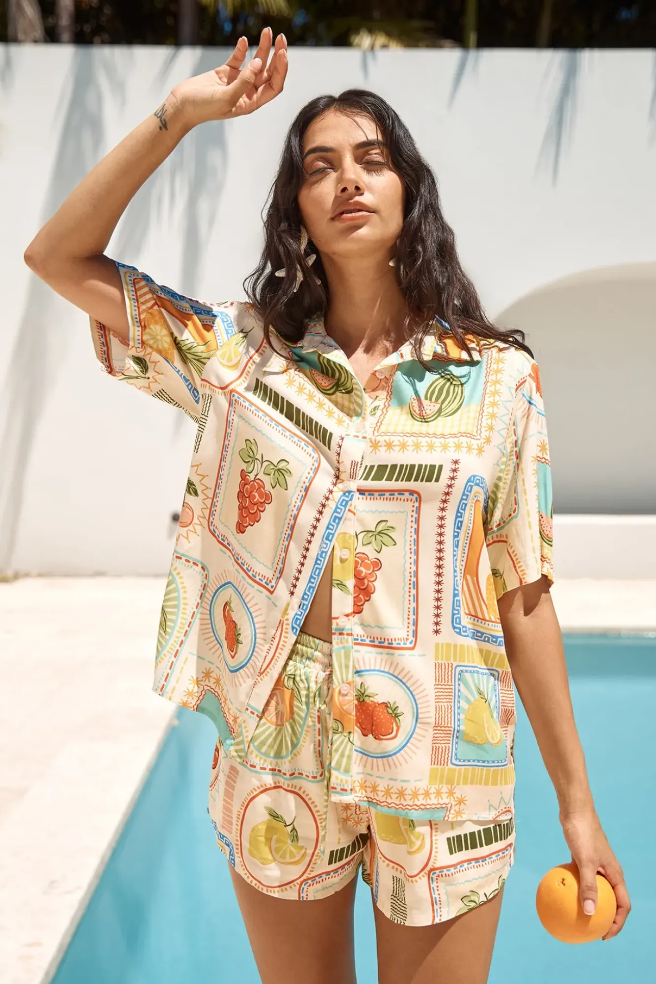 Shirts|Cropped>Seven Wonders Agata Shirt Agata Print