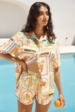 Shirts|Cropped>Seven Wonders Agata Shirt Agata Print