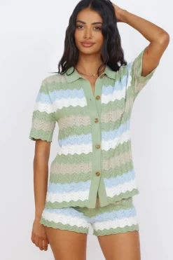 T-Shirts|Shirts>Seven Wonders Cam Shirt Sage