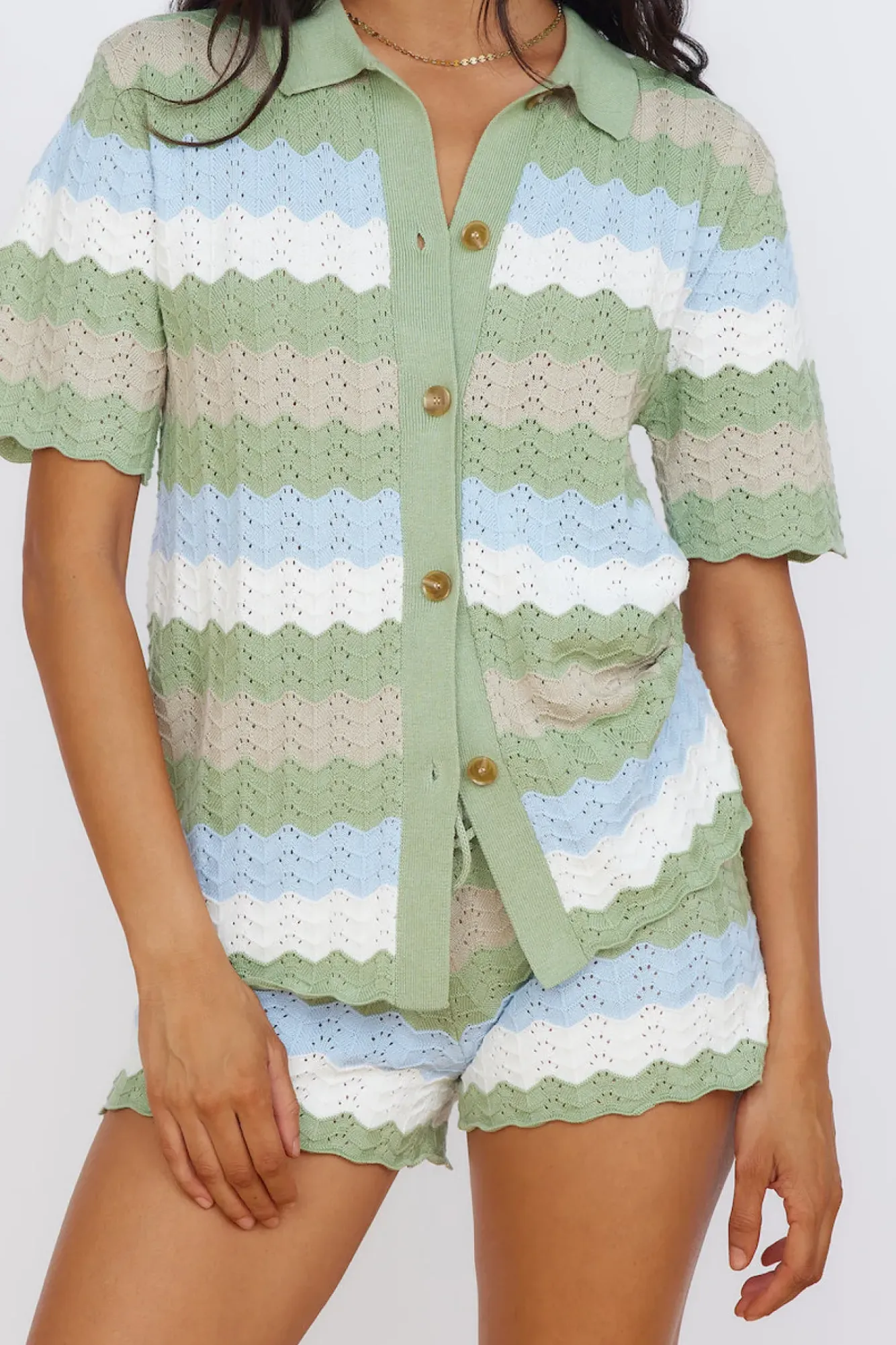 T-Shirts|Shirts>Seven Wonders Cam Shirt Sage
