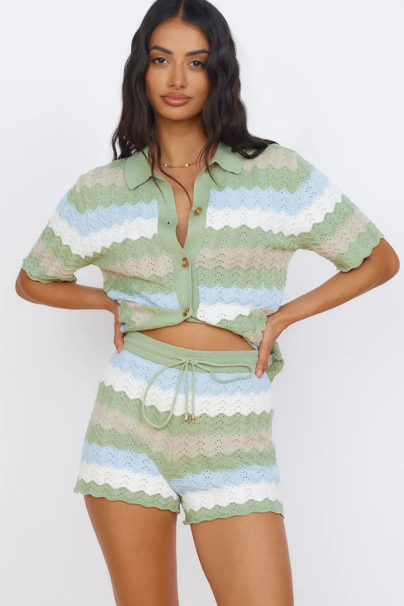 Shorts>Seven Wonders Cam Short Sage