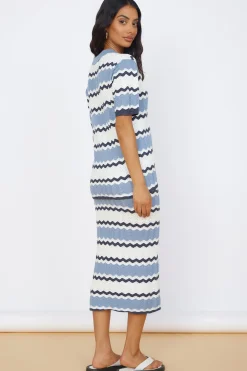 Skirts|Skirt And Top Sets>Seven Wonders Caprice Midi Skirt Steel