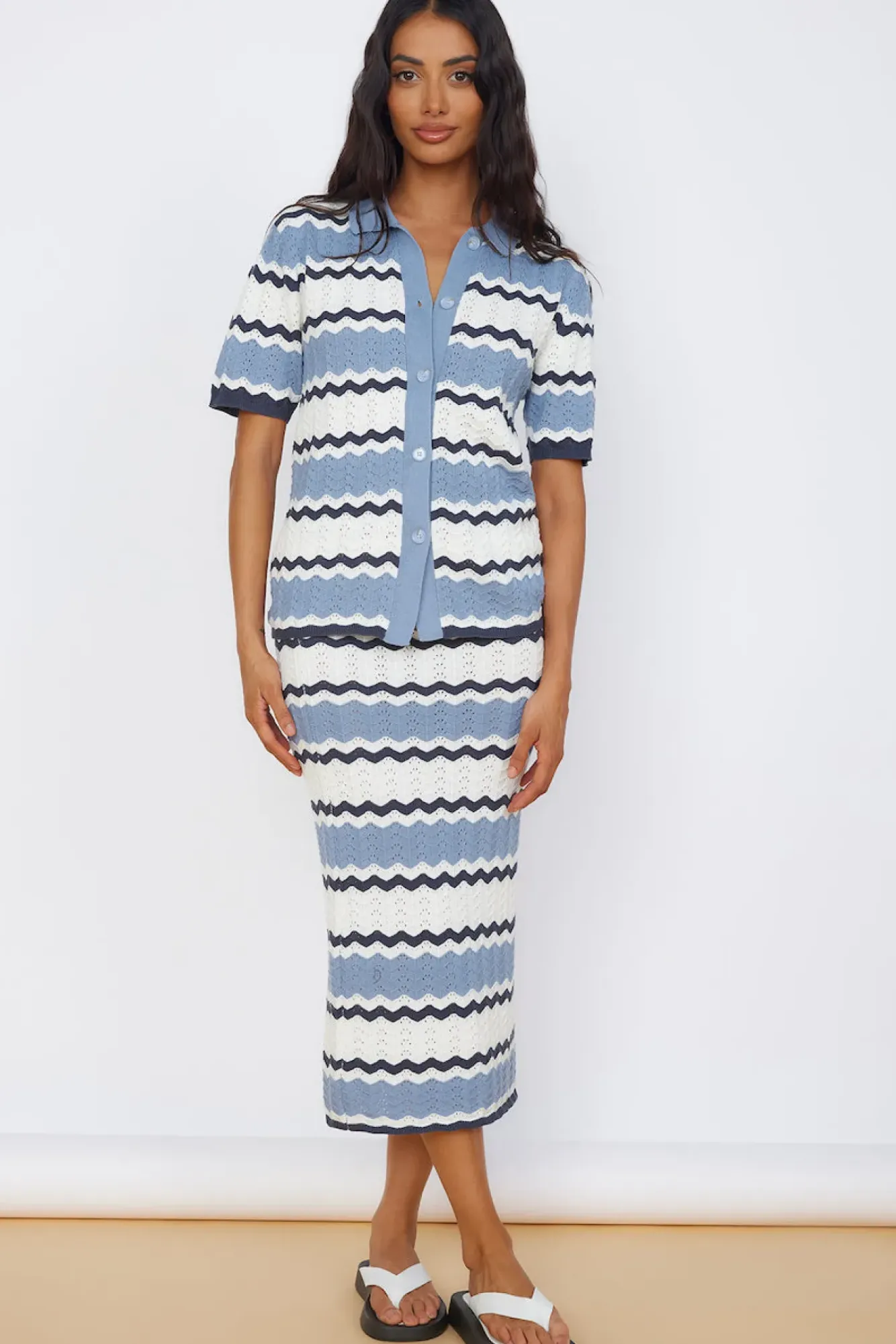 Shirts|Cropped>Seven Wonders Caprice Top Steel