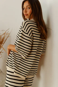 Shirts|Cropped>Seven Wonders Cherie Knit Shirt Sand