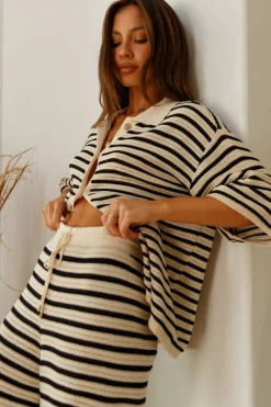 Shirts|Cropped>Seven Wonders Cherie Knit Shirt Sand