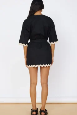 Date Night Dresses|Casual Dresses>Seven Wonders Harry Mini Dress Black