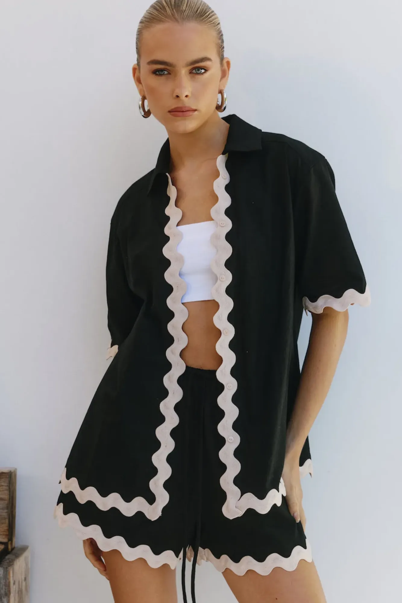 Shirts|Cropped>Seven Wonders Harry Shirt Black