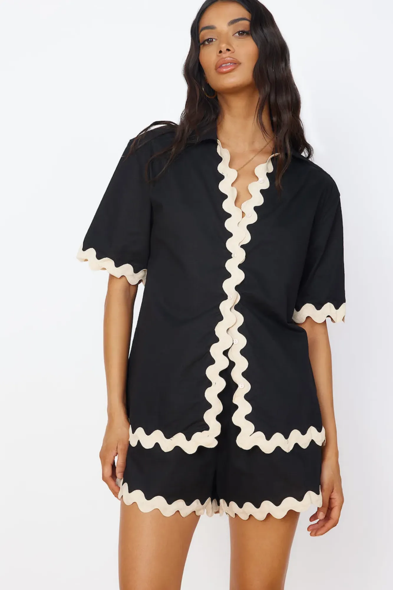 Shirts|Cropped>Seven Wonders Harry Shirt Black