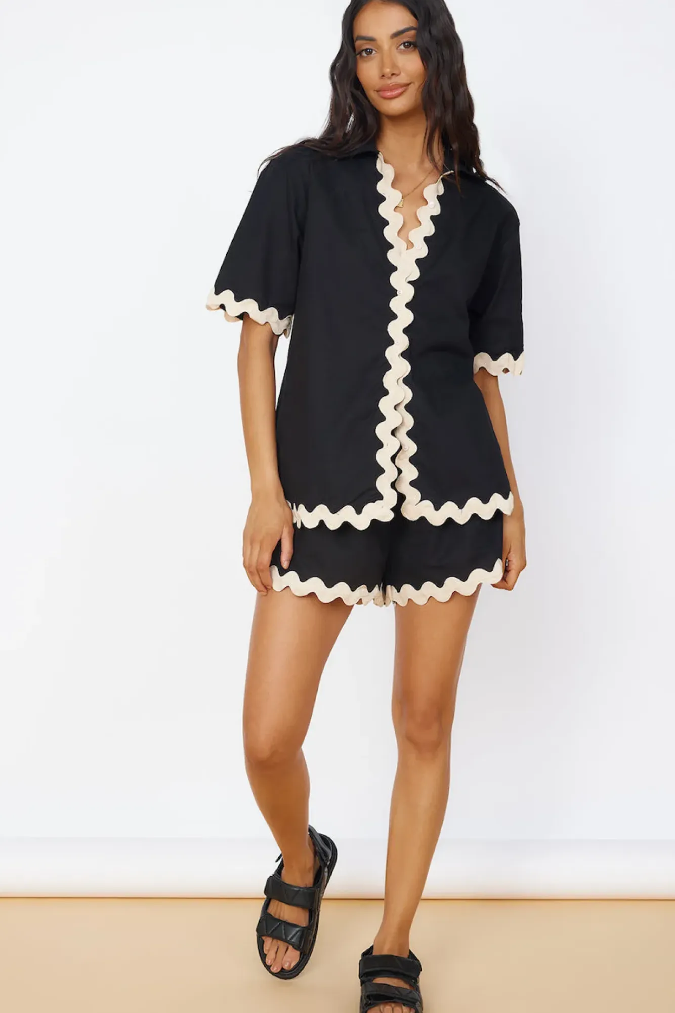 Shirts|Cropped>Seven Wonders Harry Shirt Black