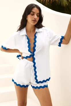 Shirts|Cropped>Seven Wonders Harry Shirt Blue