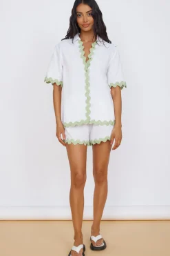 Shorts>Hello Molly SEVEN WONDERS Harry Short White