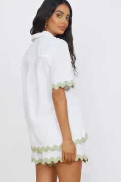 Shorts>Hello Molly SEVEN WONDERS Harry Short White