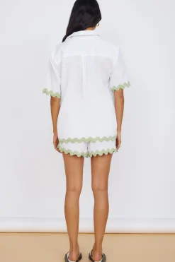 Shorts>Hello Molly SEVEN WONDERS Harry Short White