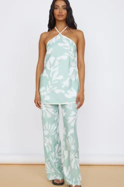 Fashion Tops And Vests|Cropped>Seven Wonders Ilah Halter Top Sage