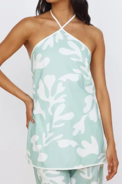 Fashion Tops And Vests|Cropped>Seven Wonders Ilah Halter Top Sage