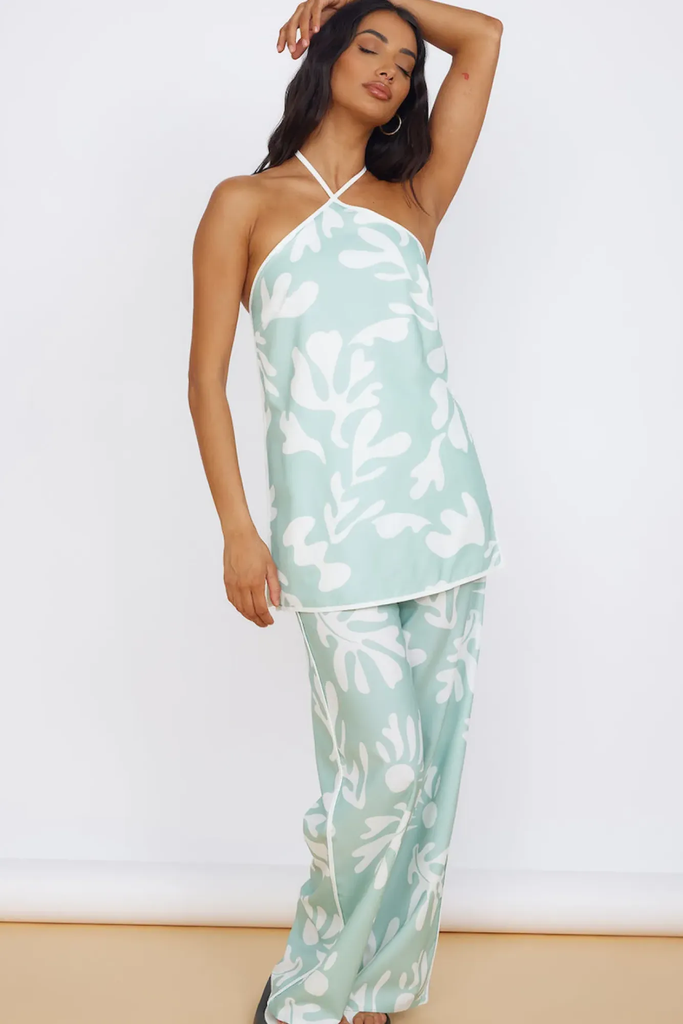Fashion Tops And Vests|Cropped>Seven Wonders Ilah Halter Top Sage