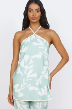 Fashion Tops And Vests|Cropped>Seven Wonders Ilah Halter Top Sage