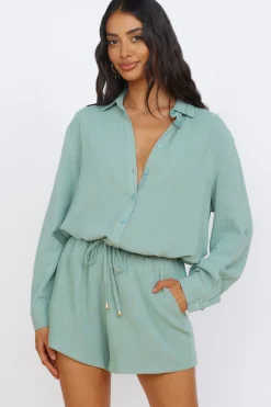 Shirts|Long Sleeve>Seven Wonders Kiana Shirt Sage