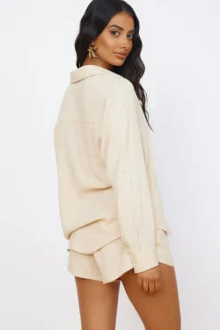 Shirts|Long Sleeve>Seven Wonders Kiana Shirt Sand