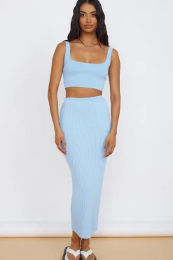 Skirts|Skirt And Top Sets>Seven Wonders Kora Maxi Skirt Sky Blue