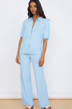 T-Shirts|Shirts>Seven Wonders Kora Top Sky Blue