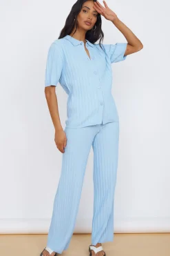 T-Shirts|Shirts>Seven Wonders Kora Top Sky Blue