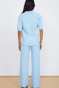 T-Shirts|Shirts>Seven Wonders Kora Top Sky Blue