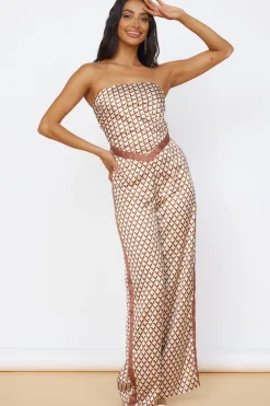 Strapless|Cropped>Seven Wonders Milani Scarf Top Chocolate