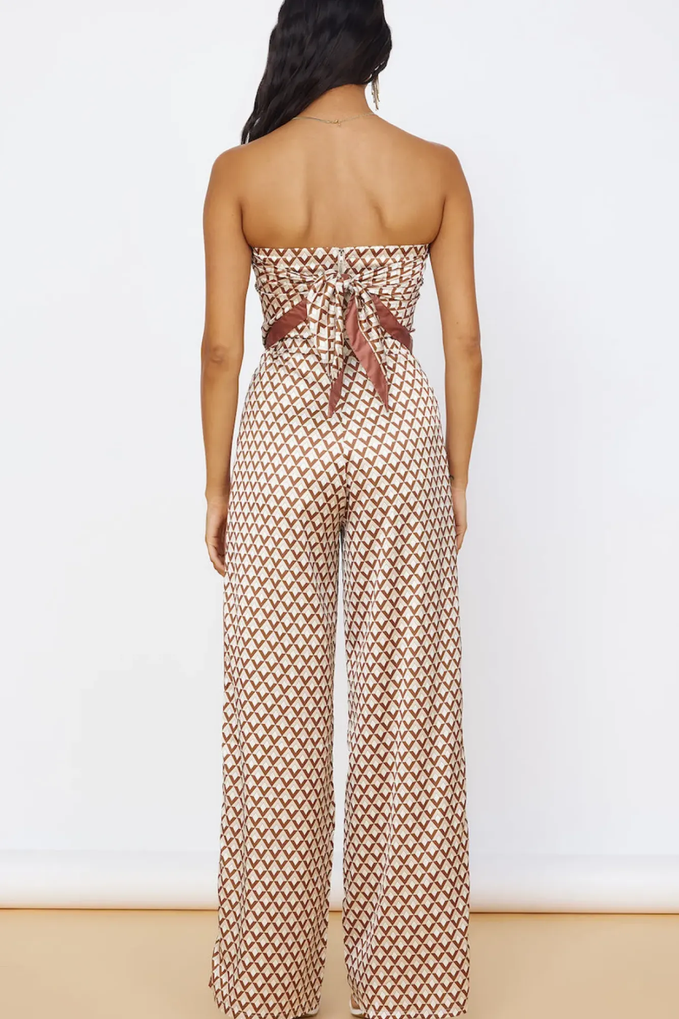 Strapless|Cropped>Seven Wonders Milani Scarf Top Chocolate
