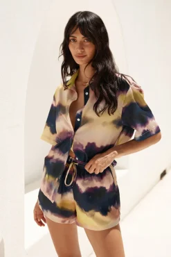 Shirts|Cropped>Seven Wonders Oasis Shirt Purple