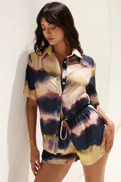 Shirts|Cropped>Seven Wonders Oasis Shirt Purple