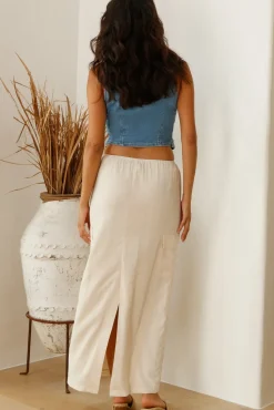Skirts>Seven Wonders Picilo Long Midi Skirt Stone