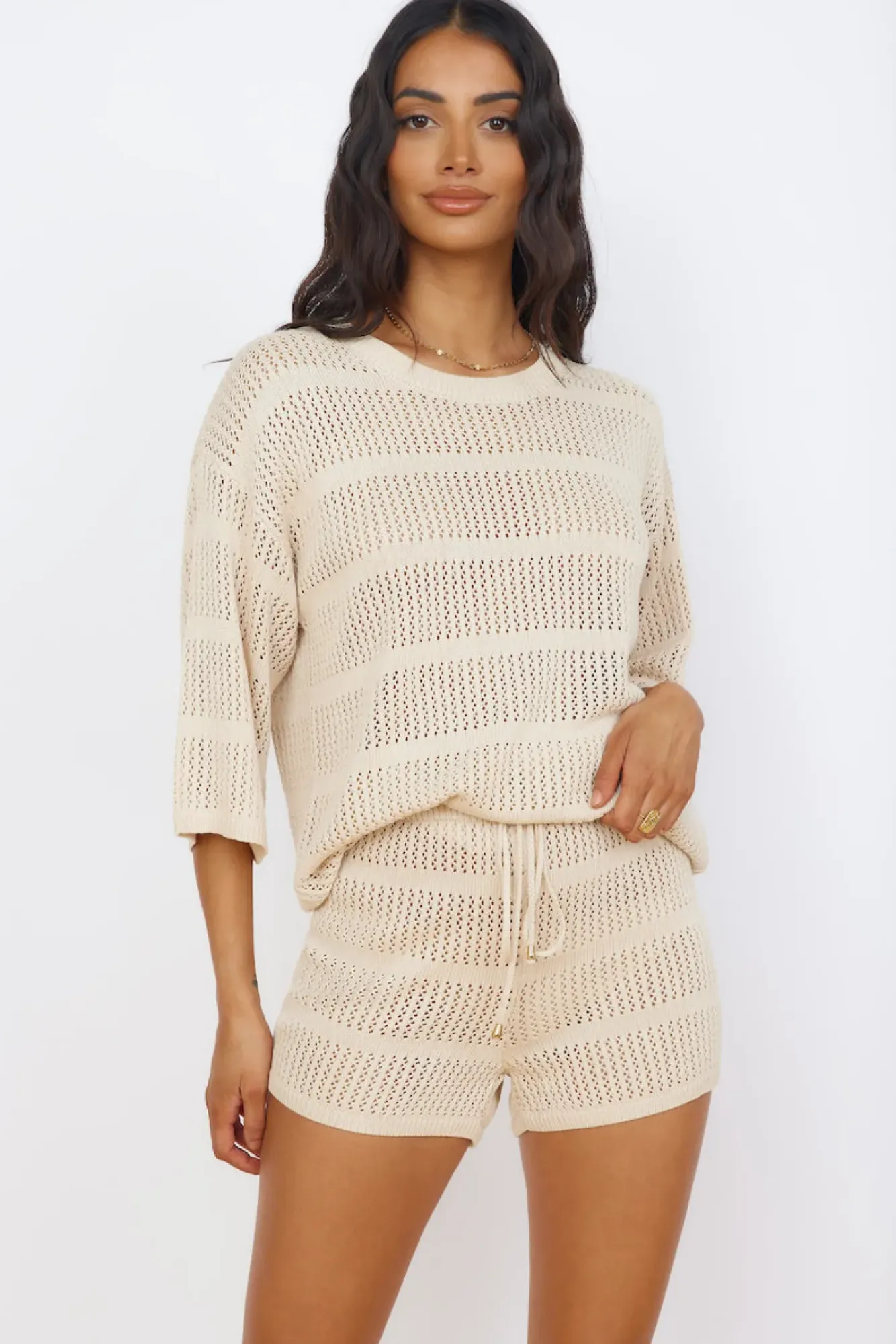 T-Shirts|Shirts>Seven Wonders Samia Top Sand