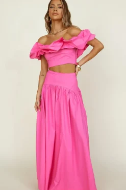 Skirts|Skirt And Top Sets>Seven Wonders Savannah Maxi Skirt Fuchsia