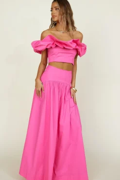 Skirts|Skirt And Top Sets>Seven Wonders Savannah Maxi Skirt Fuchsia