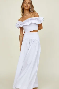 Skirts|Skirt And Top Sets>Seven Wonders Savannah Maxi Skirt White