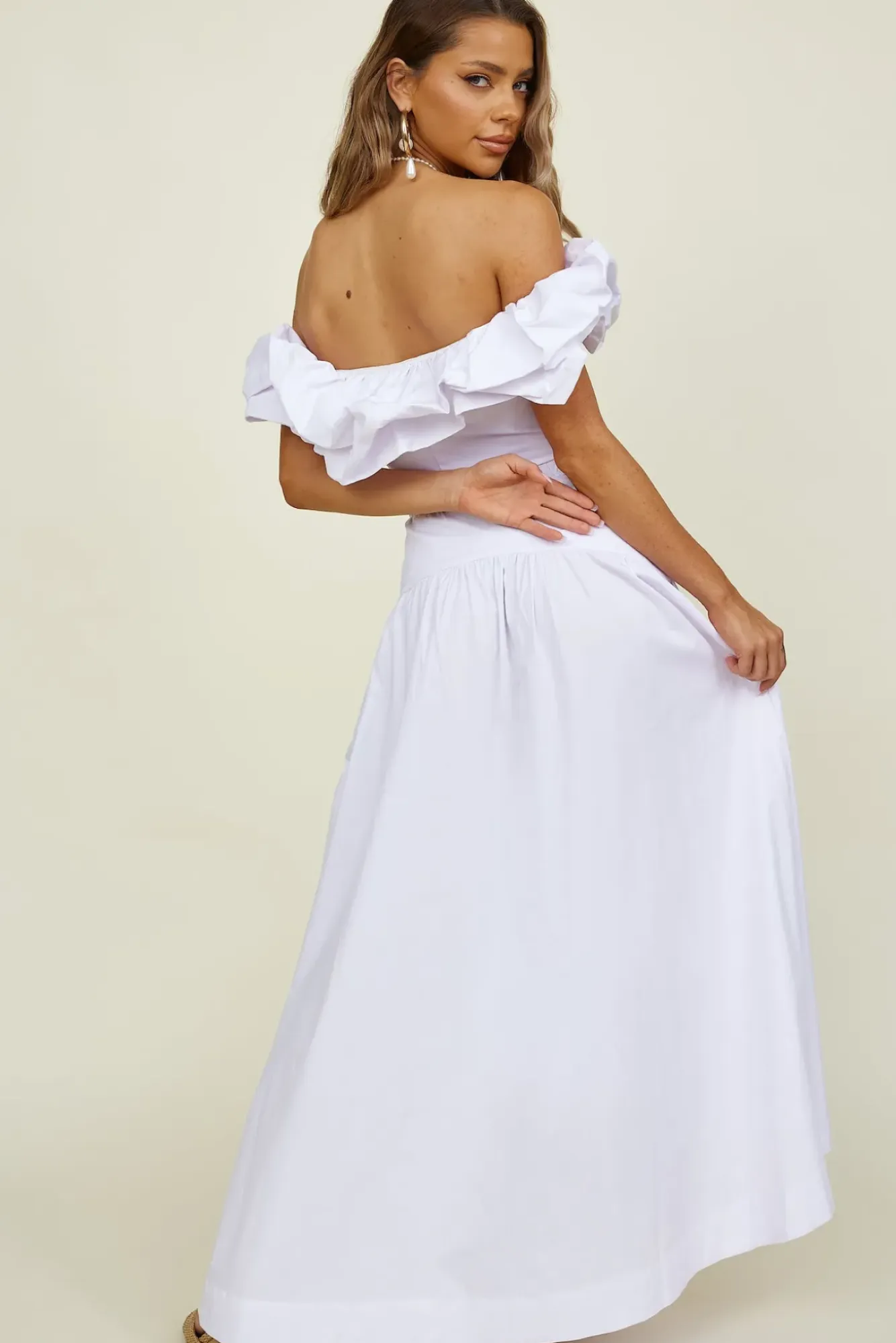 Skirts|Skirt And Top Sets>Seven Wonders Savannah Maxi Skirt White
