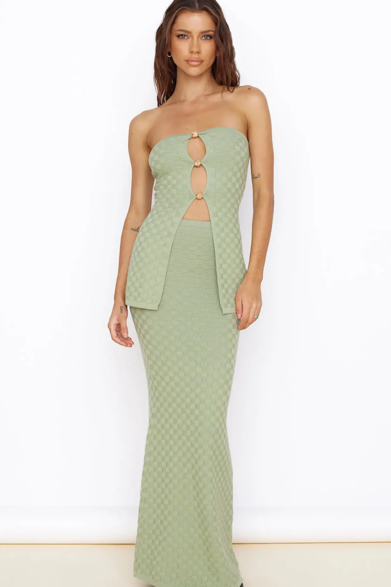 Skirts|Skirt And Top Sets>Seven Wonders Wataya Maxi Skirt Sage