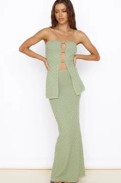 Skirts|Skirt And Top Sets>Seven Wonders Wataya Maxi Skirt Sage