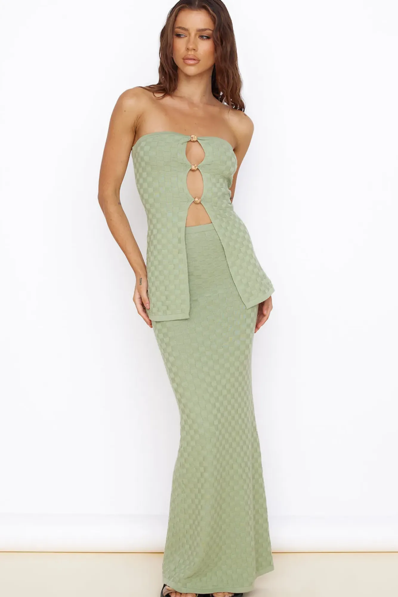Skirts|Skirt And Top Sets>Seven Wonders Wataya Maxi Skirt Sage
