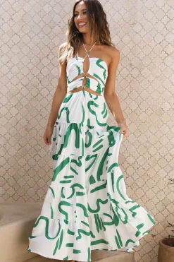 Wedding Guest Dresses|Spring Break Dresses>Seven Wonders Yorkalina Maxi Dress Emerald