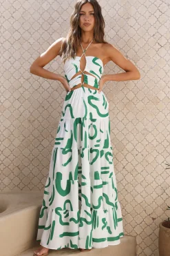 Wedding Guest Dresses|Spring Break Dresses>Seven Wonders Yorkalina Maxi Dress Emerald